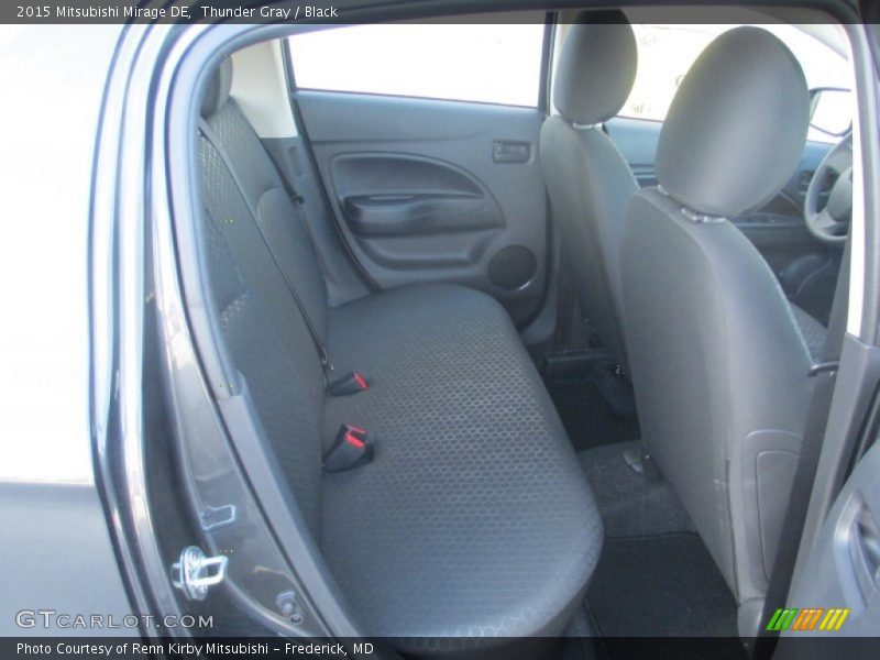 Thunder Gray / Black 2015 Mitsubishi Mirage DE