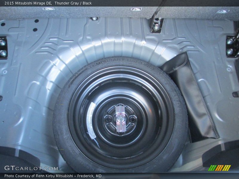 Thunder Gray / Black 2015 Mitsubishi Mirage DE