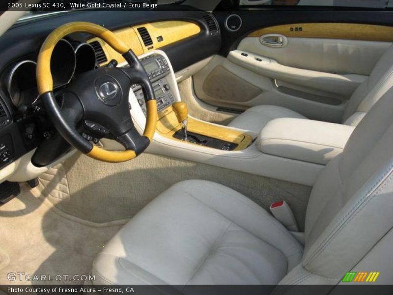 White Gold Crystal / Ecru Beige 2005 Lexus SC 430