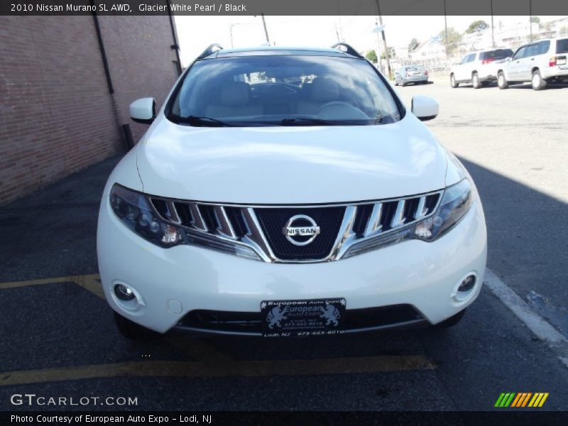 Glacier White Pearl / Black 2010 Nissan Murano SL AWD