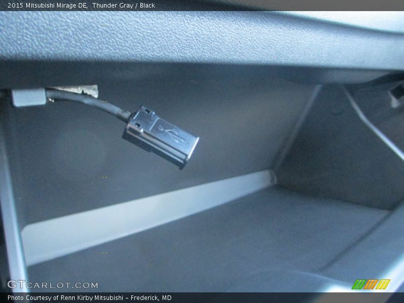 Thunder Gray / Black 2015 Mitsubishi Mirage DE