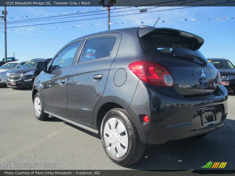 Thunder Gray / Black 2015 Mitsubishi Mirage DE