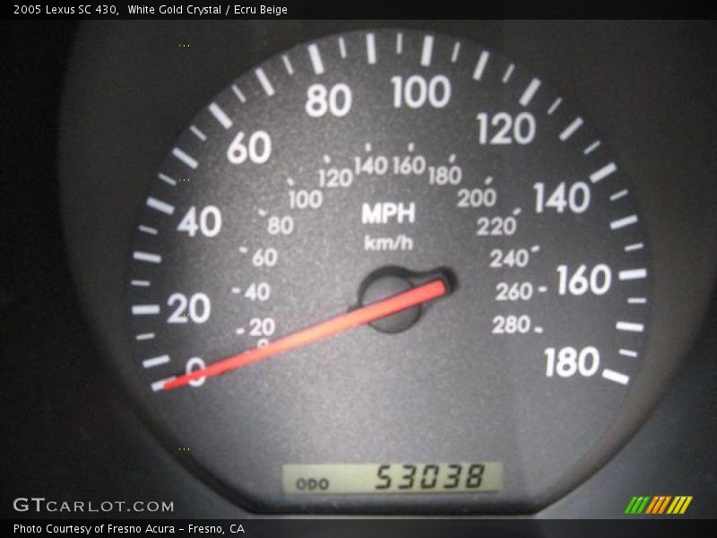 White Gold Crystal / Ecru Beige 2005 Lexus SC 430