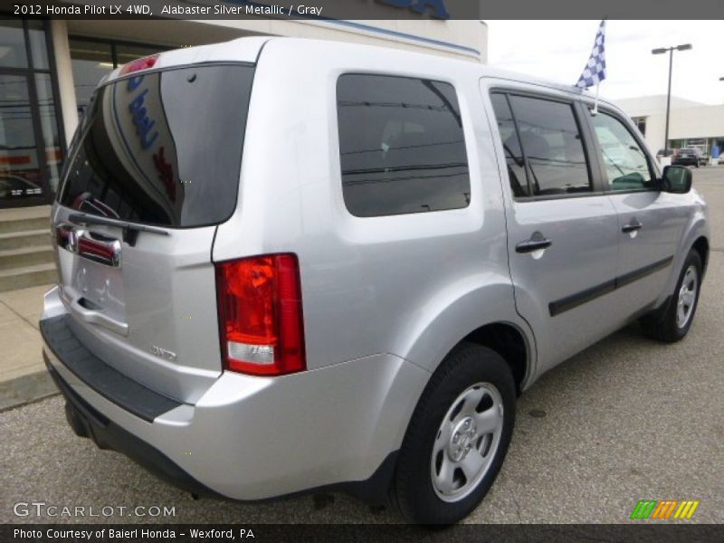 Alabaster Silver Metallic / Gray 2012 Honda Pilot LX 4WD