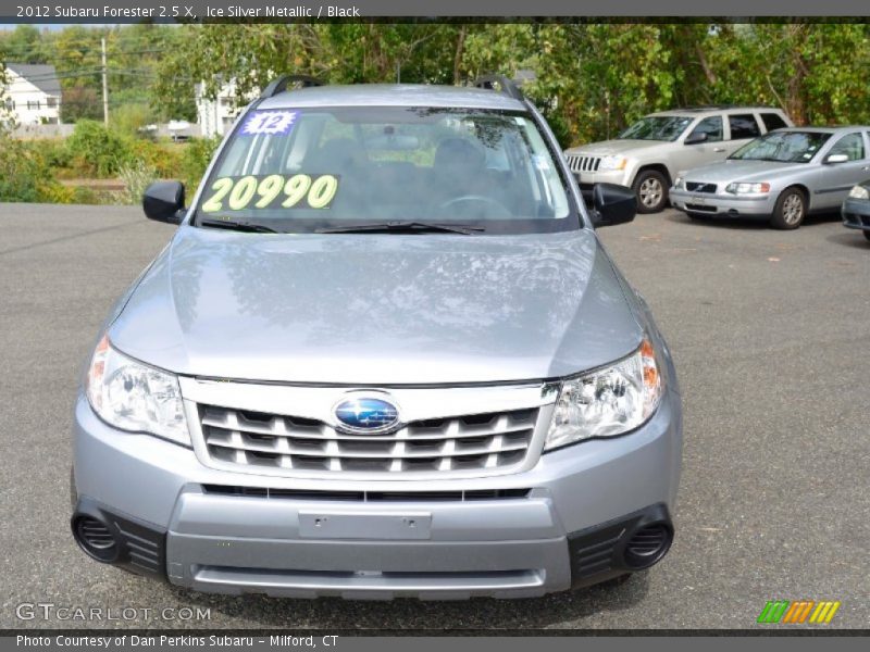 Ice Silver Metallic / Black 2012 Subaru Forester 2.5 X