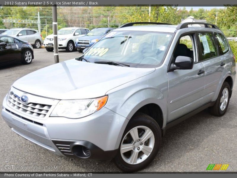 Ice Silver Metallic / Black 2012 Subaru Forester 2.5 X