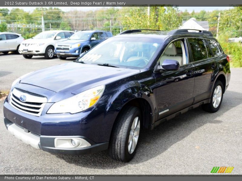 Deep Indigo Pearl / Warm Ivory 2012 Subaru Outback 3.6R Limited