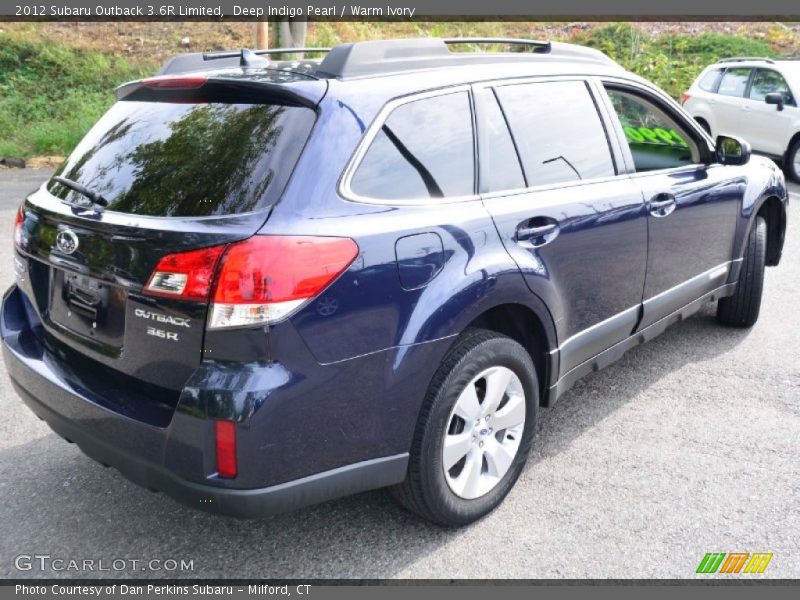 Deep Indigo Pearl / Warm Ivory 2012 Subaru Outback 3.6R Limited