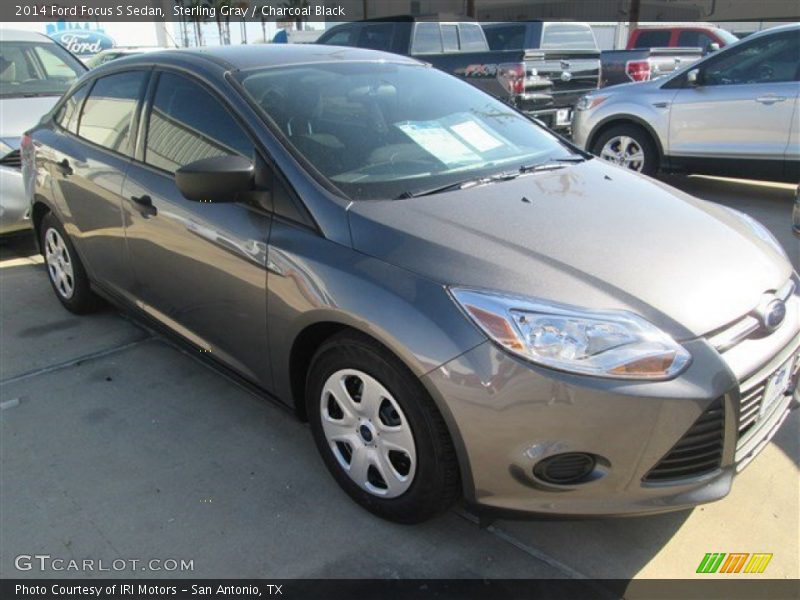 Sterling Gray / Charcoal Black 2014 Ford Focus S Sedan