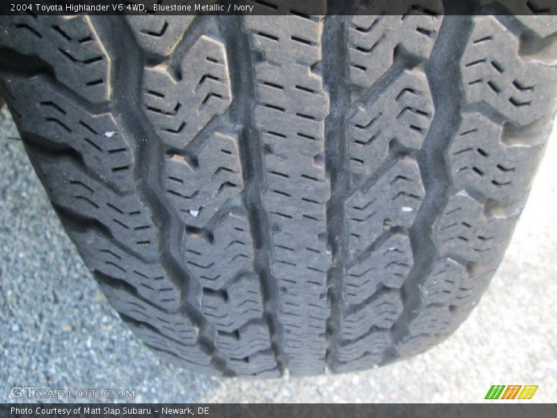 Bluestone Metallic / Ivory 2004 Toyota Highlander V6 4WD