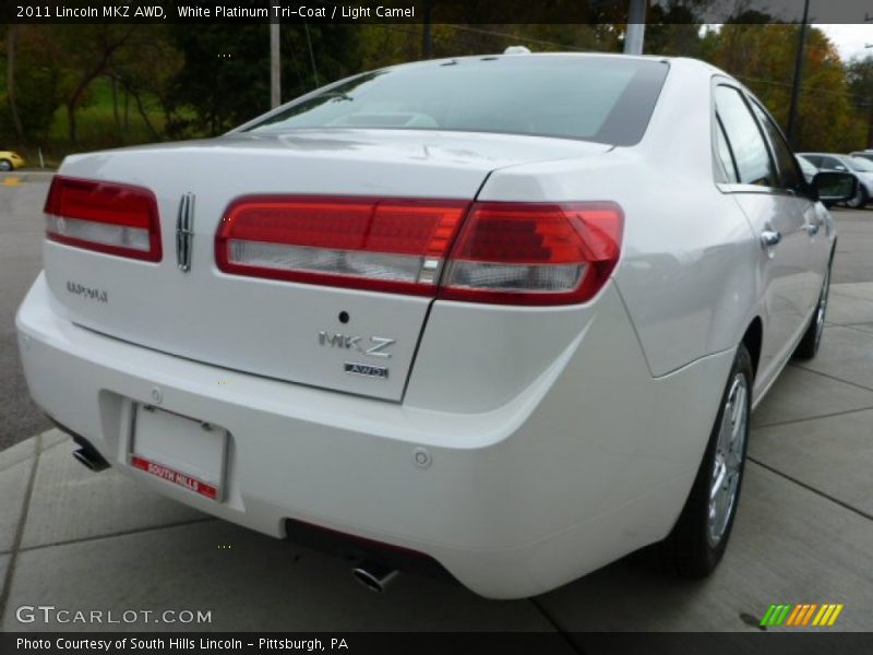 White Platinum Tri-Coat / Light Camel 2011 Lincoln MKZ AWD