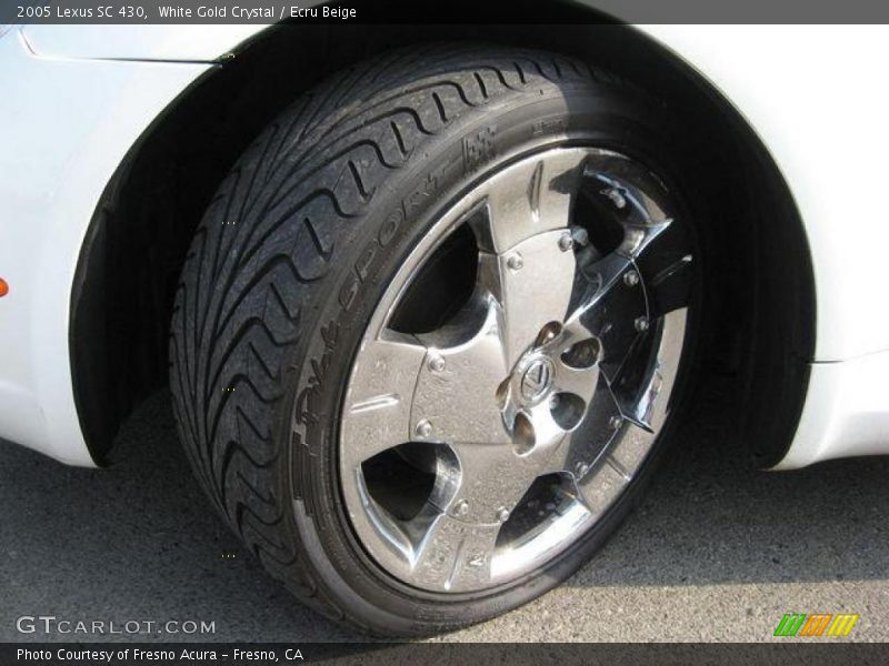 White Gold Crystal / Ecru Beige 2005 Lexus SC 430