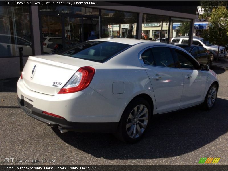 White Platinum / Charcoal Black 2013 Lincoln MKS AWD