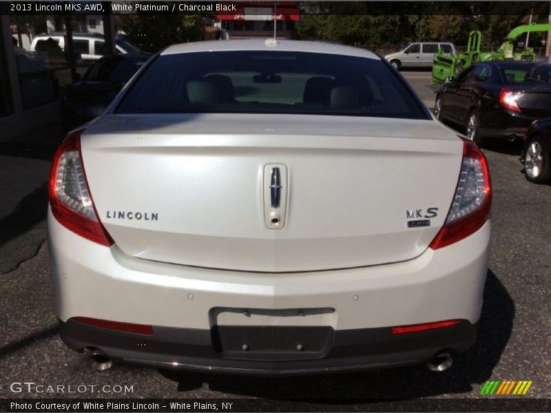 White Platinum / Charcoal Black 2013 Lincoln MKS AWD
