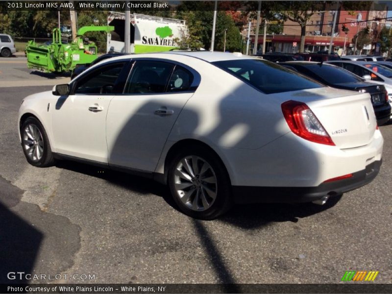 White Platinum / Charcoal Black 2013 Lincoln MKS AWD
