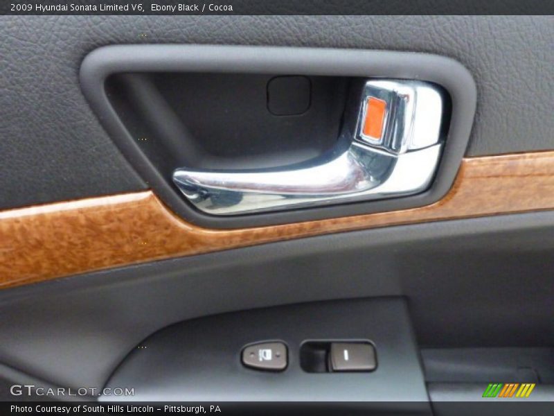 Ebony Black / Cocoa 2009 Hyundai Sonata Limited V6