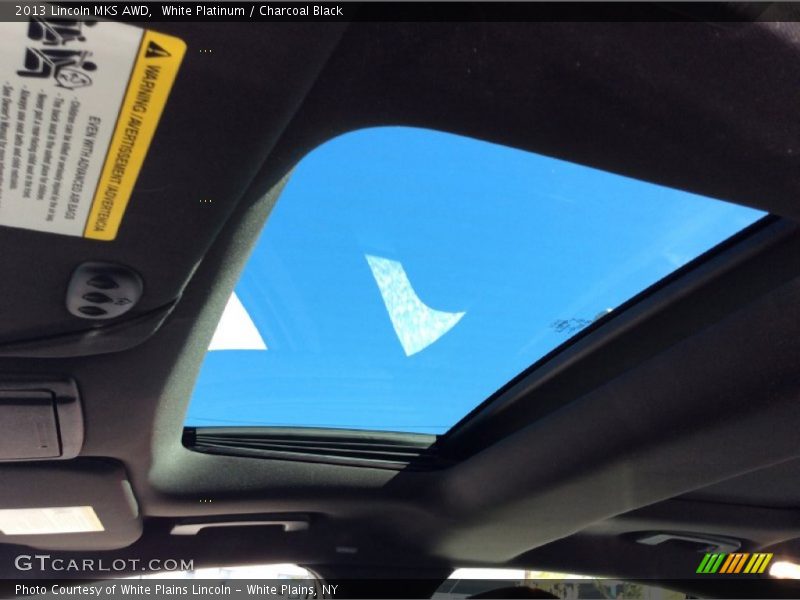 White Platinum / Charcoal Black 2013 Lincoln MKS AWD