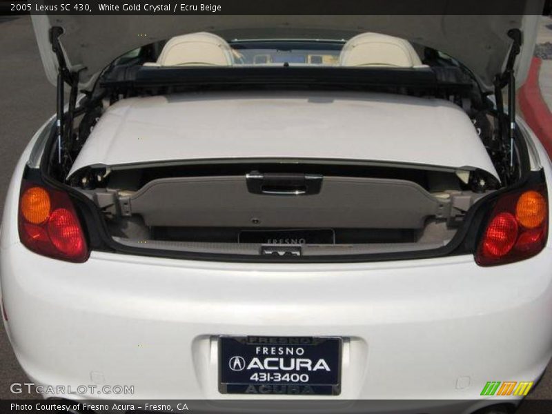 White Gold Crystal / Ecru Beige 2005 Lexus SC 430