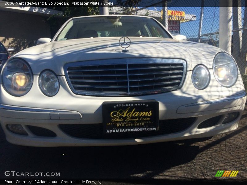 Alabaster White / Stone 2006 Mercedes-Benz E 350 Sedan