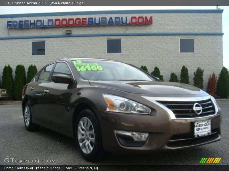 Java Metallic / Beige 2013 Nissan Altima 2.5 S