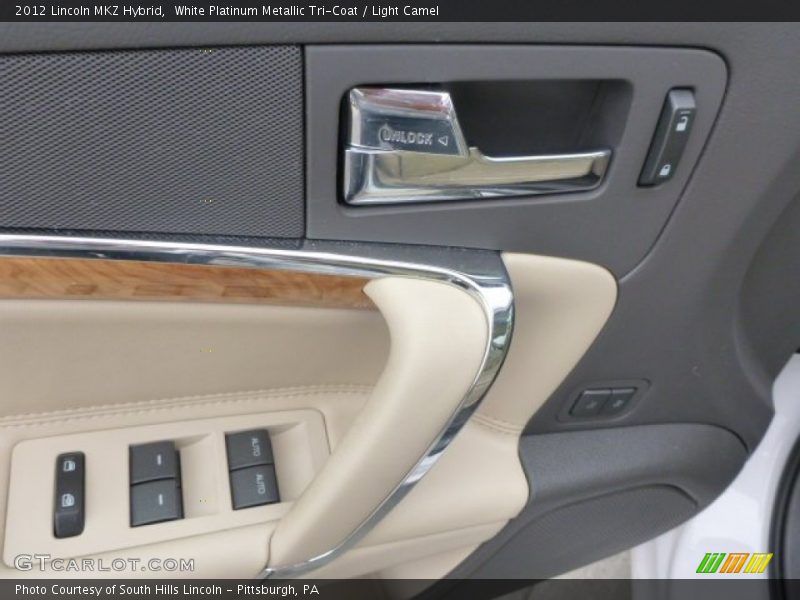 White Platinum Metallic Tri-Coat / Light Camel 2012 Lincoln MKZ Hybrid