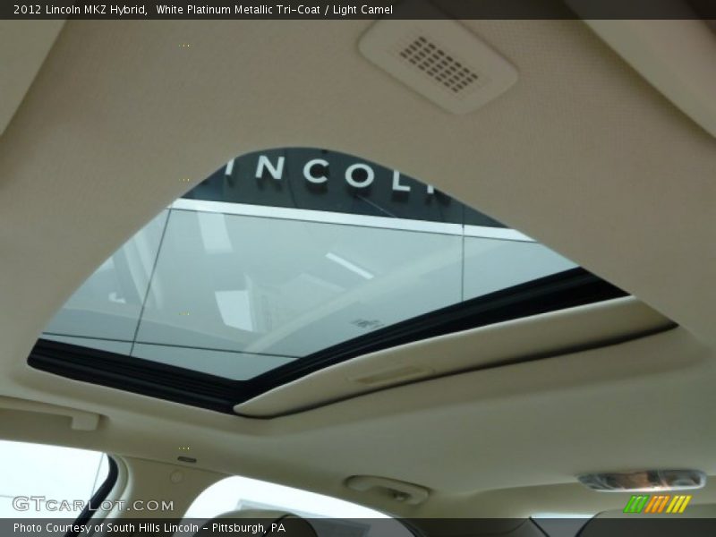 White Platinum Metallic Tri-Coat / Light Camel 2012 Lincoln MKZ Hybrid