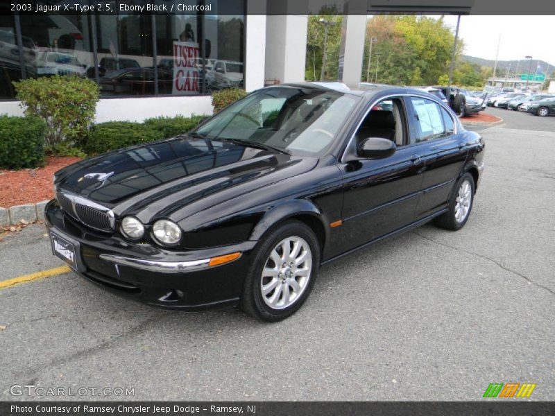Ebony Black / Charcoal 2003 Jaguar X-Type 2.5