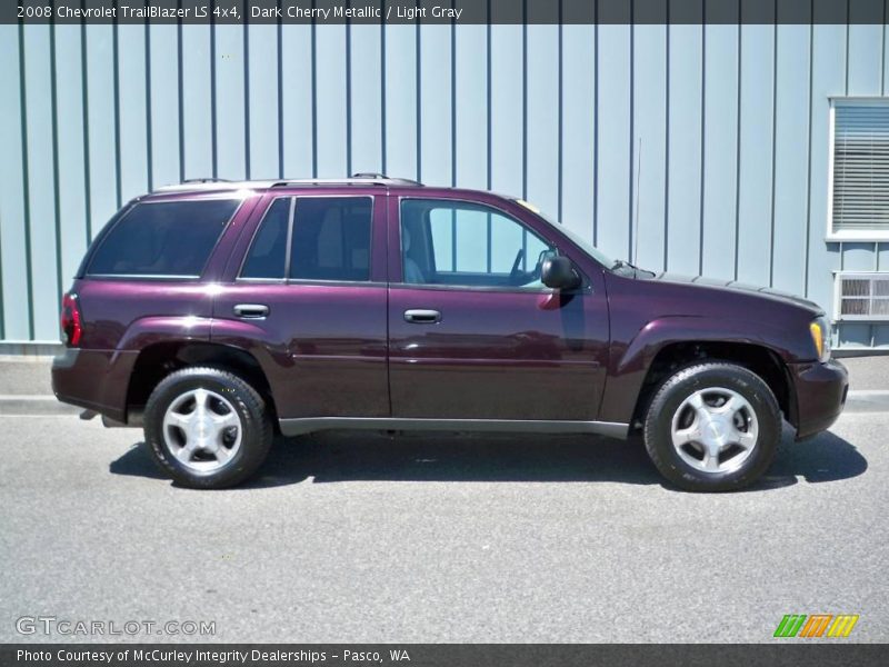 Dark Cherry Metallic / Light Gray 2008 Chevrolet TrailBlazer LS 4x4