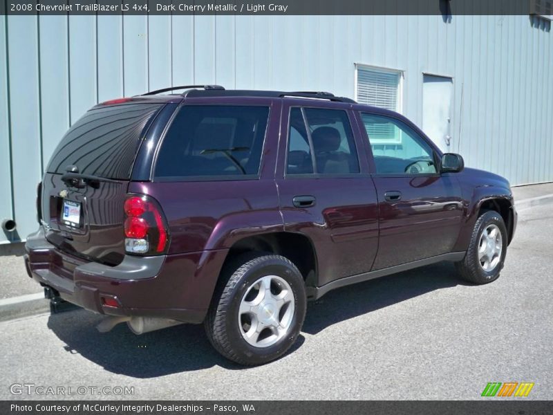 Dark Cherry Metallic / Light Gray 2008 Chevrolet TrailBlazer LS 4x4