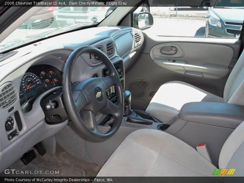Dark Cherry Metallic / Light Gray 2008 Chevrolet TrailBlazer LS 4x4