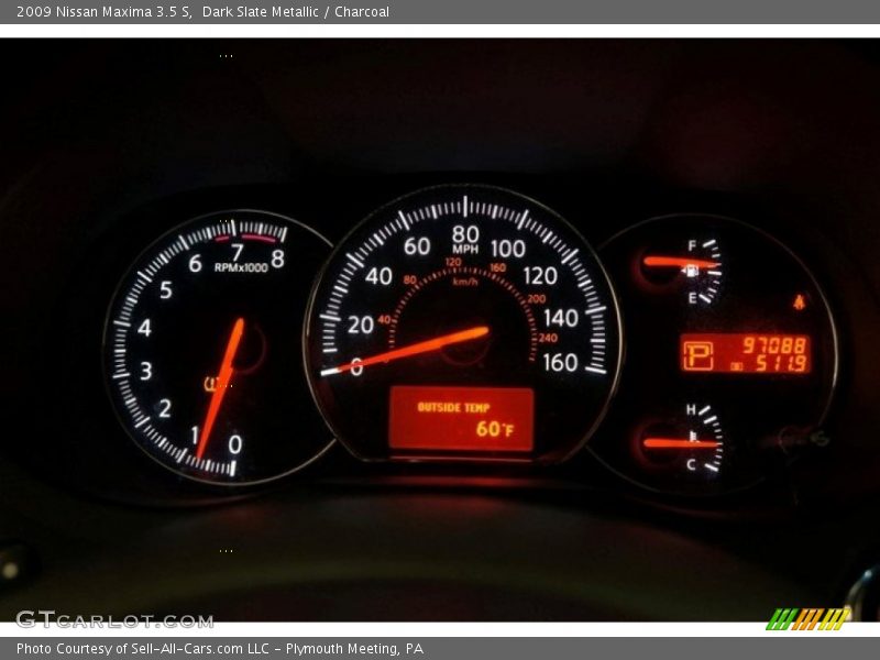 Dark Slate Metallic / Charcoal 2009 Nissan Maxima 3.5 S