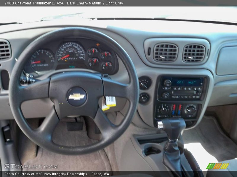 Dark Cherry Metallic / Light Gray 2008 Chevrolet TrailBlazer LS 4x4