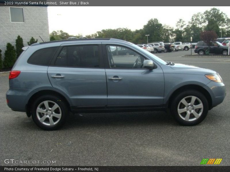 Silver Blue / Black 2009 Hyundai Santa Fe Limited
