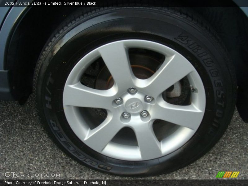 Silver Blue / Black 2009 Hyundai Santa Fe Limited