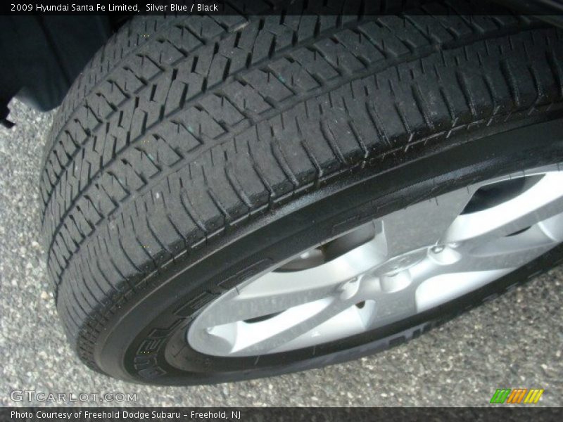 Silver Blue / Black 2009 Hyundai Santa Fe Limited