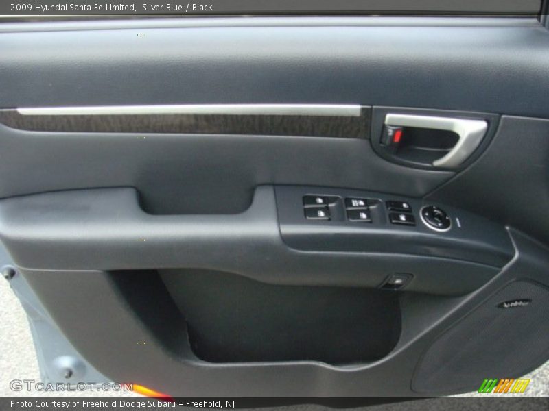 Silver Blue / Black 2009 Hyundai Santa Fe Limited