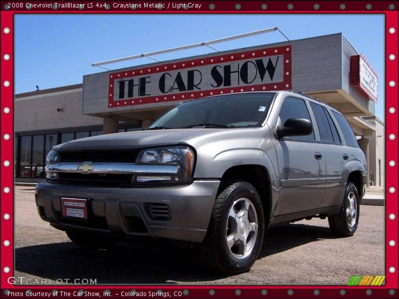 Graystone Metallic / Light Gray 2008 Chevrolet TrailBlazer LS 4x4