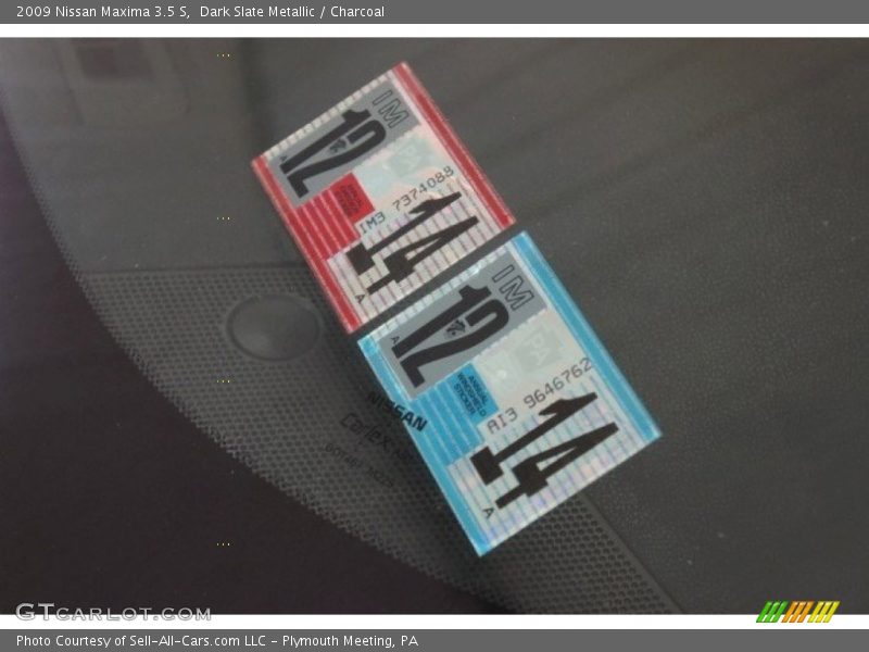Dark Slate Metallic / Charcoal 2009 Nissan Maxima 3.5 S