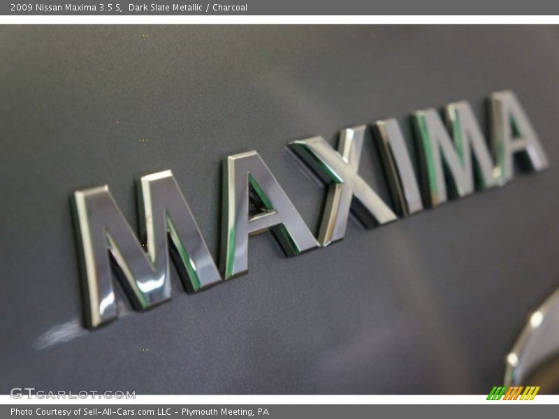 Dark Slate Metallic / Charcoal 2009 Nissan Maxima 3.5 S