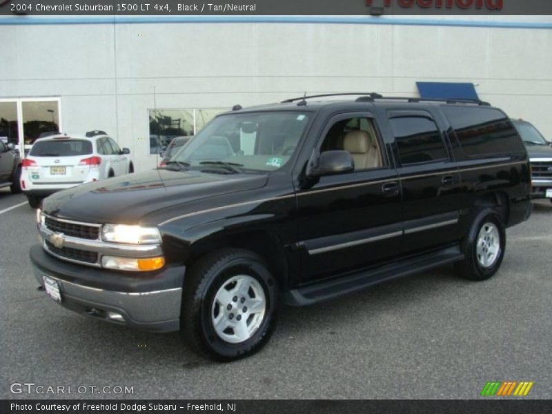 Black / Tan/Neutral 2004 Chevrolet Suburban 1500 LT 4x4