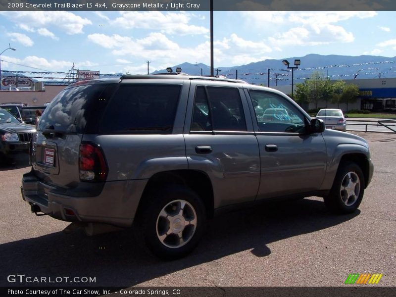 Graystone Metallic / Light Gray 2008 Chevrolet TrailBlazer LS 4x4