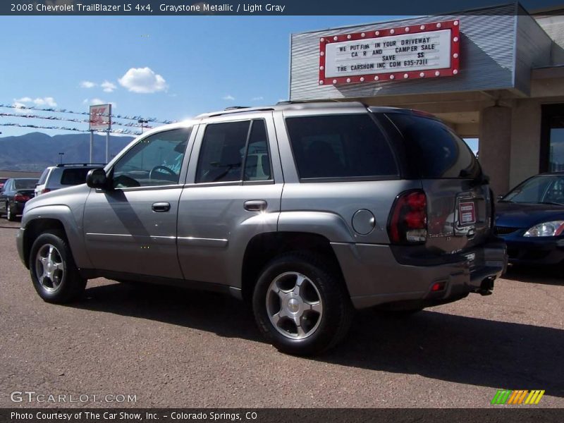 Graystone Metallic / Light Gray 2008 Chevrolet TrailBlazer LS 4x4