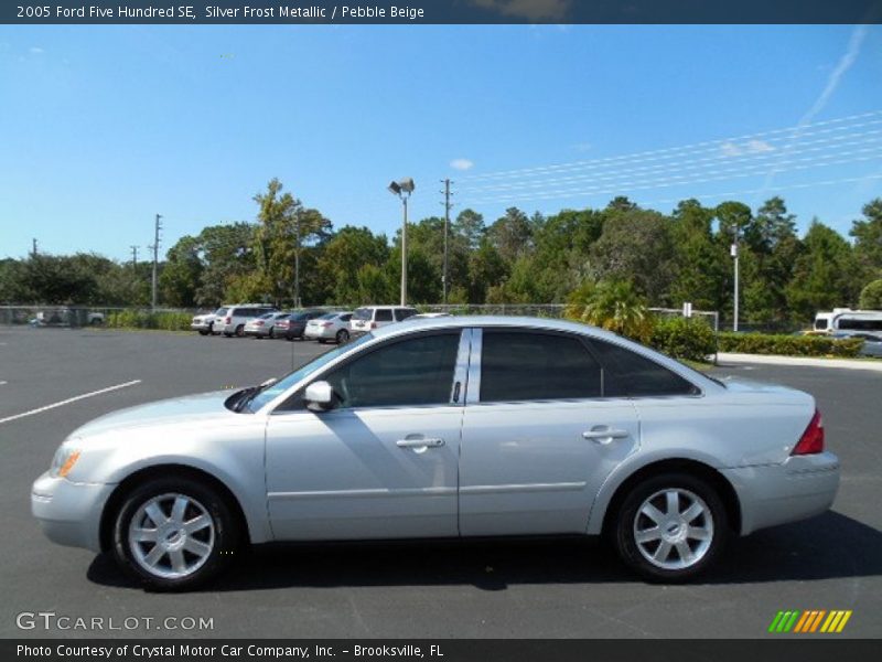 Silver Frost Metallic / Pebble Beige 2005 Ford Five Hundred SE