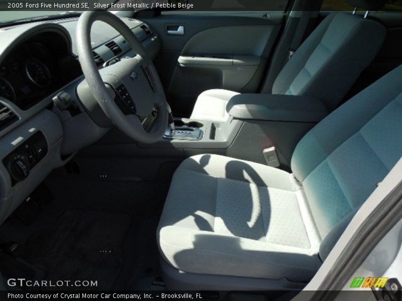 Silver Frost Metallic / Pebble Beige 2005 Ford Five Hundred SE
