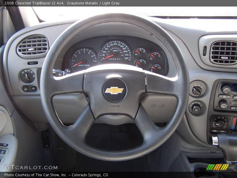 Graystone Metallic / Light Gray 2008 Chevrolet TrailBlazer LS 4x4