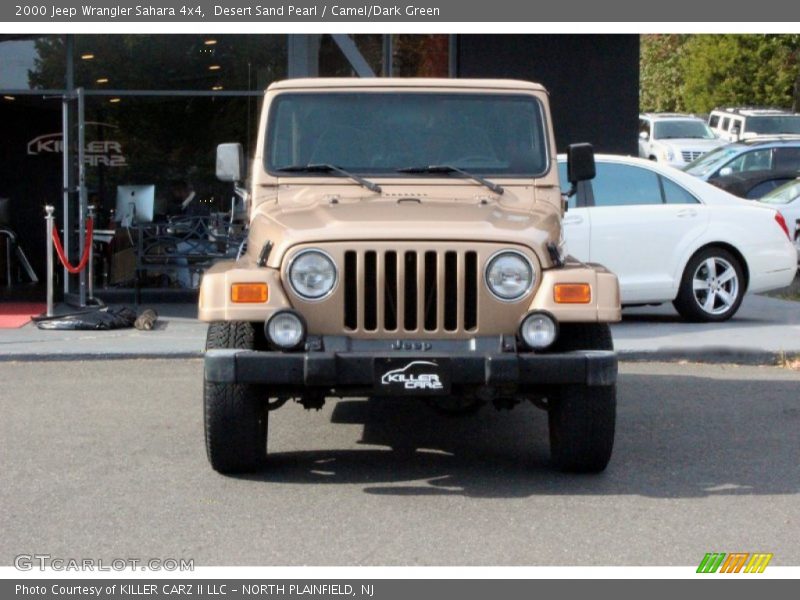 Desert Sand Pearl / Camel/Dark Green 2000 Jeep Wrangler Sahara 4x4