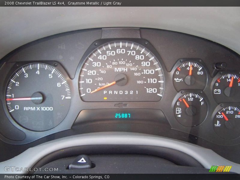 Graystone Metallic / Light Gray 2008 Chevrolet TrailBlazer LS 4x4