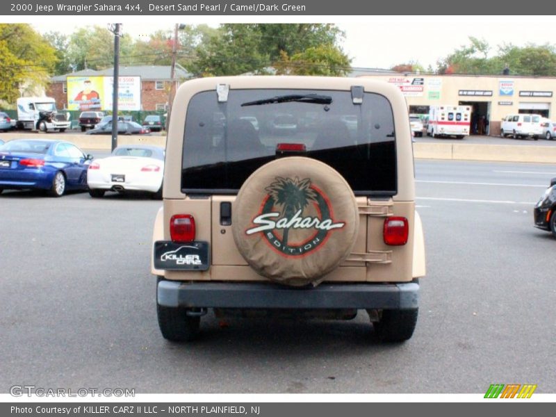 Desert Sand Pearl / Camel/Dark Green 2000 Jeep Wrangler Sahara 4x4
