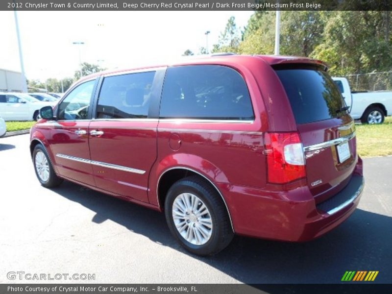 Deep Cherry Red Crystal Pearl / Dark Frost Beige/Medium Frost Beige 2012 Chrysler Town & Country Limited