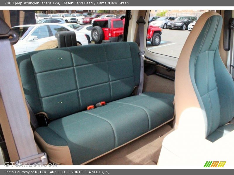 Desert Sand Pearl / Camel/Dark Green 2000 Jeep Wrangler Sahara 4x4